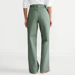 5-Pocket-Chinos mit weitem Bein für Damen