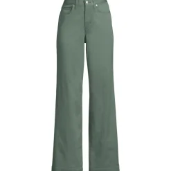 5-Pocket-Chinos mit weitem Bein für Damen