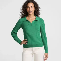 Polopullover aus Seidenmix