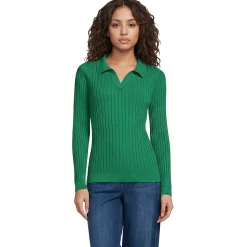 Polopullover aus Seidenmix