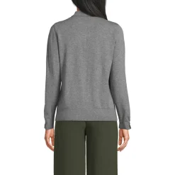Polopullover mit goldfarbenen Knöpfen für Damen