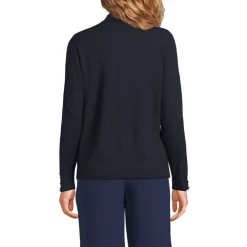 Polopullover mit goldfarbenen Knöpfen für Damen