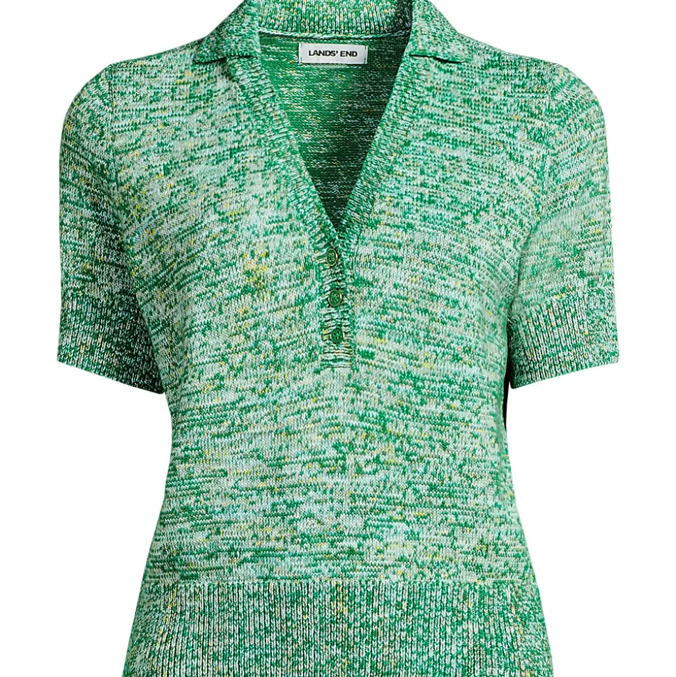 Polopullover mit kurzen Ärmeln für Damen