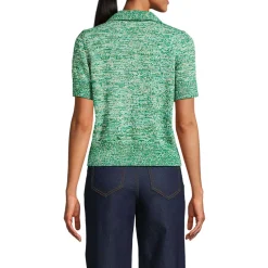 Polopullover mit kurzen Ärmeln für Damen