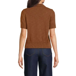 Polopullover mit kurzen Ärmeln für Damen