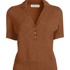 Polopullover mit kurzen Ärmeln für Damen