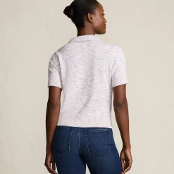 Polopullover mit kurzen Ärmeln für Damen