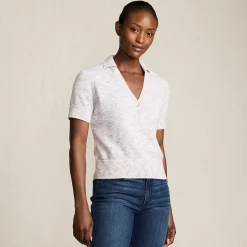 Polopullover mit kurzen Ärmeln für Damen