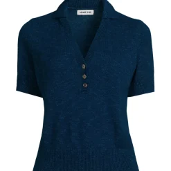Polopullover mit kurzen Ärmeln für Damen