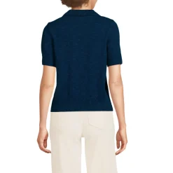 Polopullover mit kurzen Ärmeln für Damen