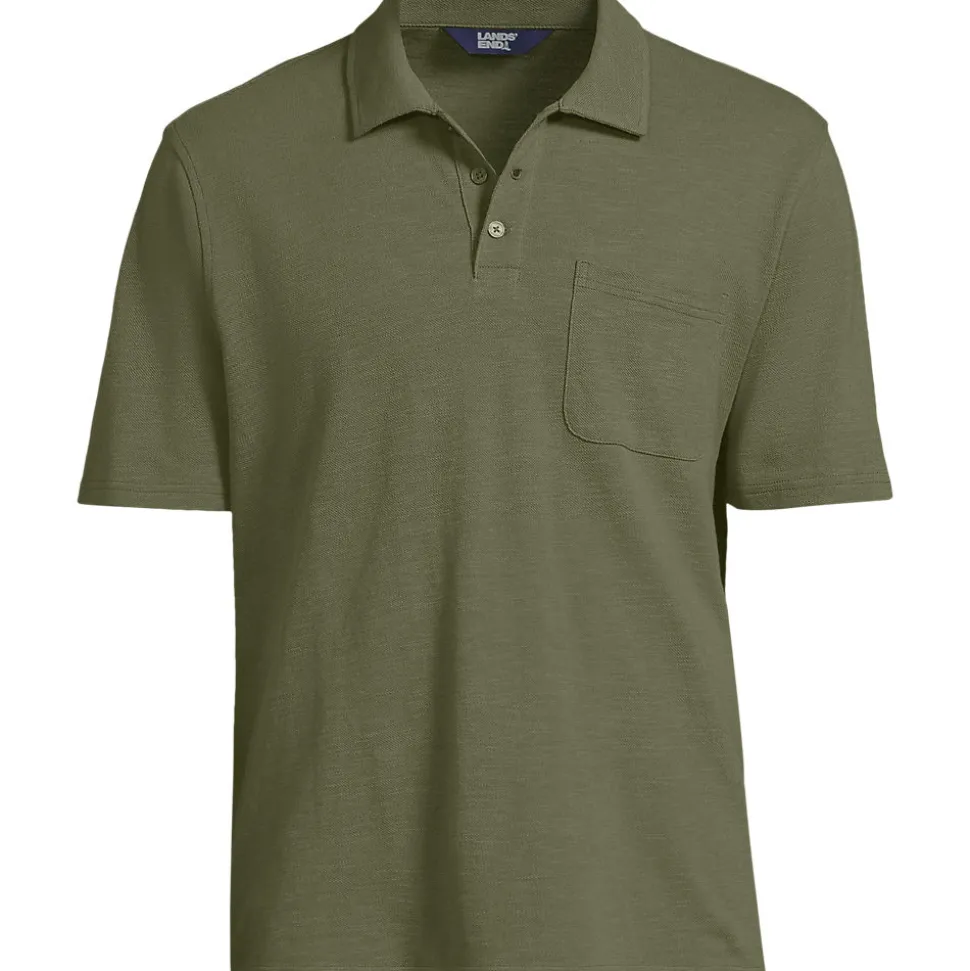 Poloshirt aus Baumwoll/Leinenmix für Herren
