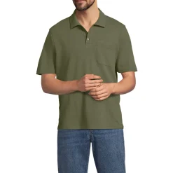 Poloshirt aus Baumwoll/Leinenmix für Herren