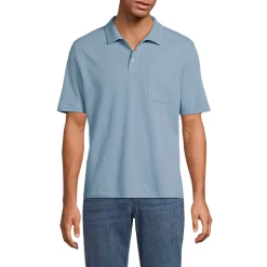Poloshirt aus Baumwoll/Leinenmix für Herren