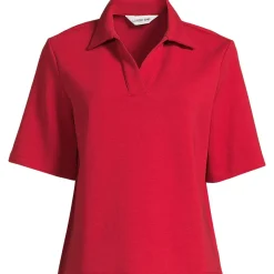 Polo-Shirt Soft Luxe mit offenem Ausschnitt für Damen