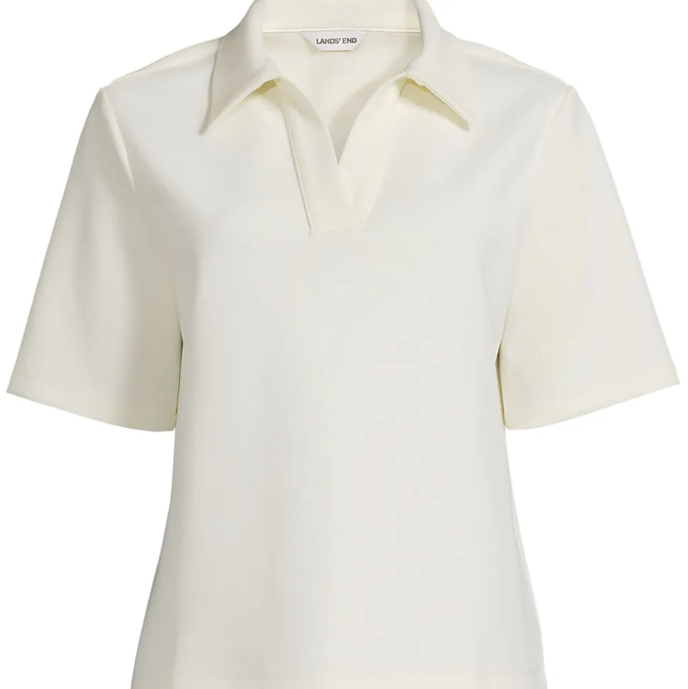 Polo-Shirt Soft Luxe mit offenem Ausschnitt für Damen