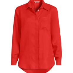 Premium Reinleinen-Bluse für Damen