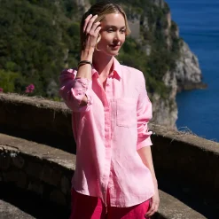 Premium Reinleinen-Bluse für Damen