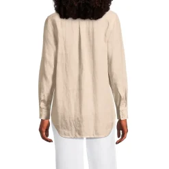 Premium Reinleinen-Bluse für Damen