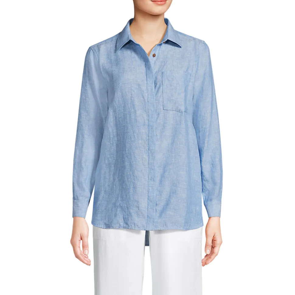 Premium Reinleinen-Bluse für Damen