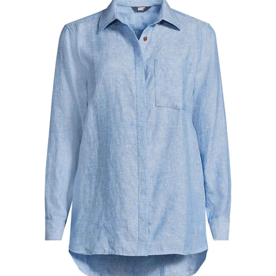 Premium Reinleinen-Bluse für Damen
