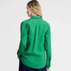 Premium Reinleinen-Bluse für Damen