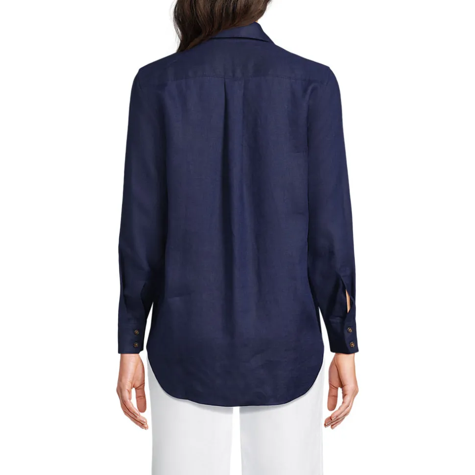 Premium Reinleinen-Bluse für Damen