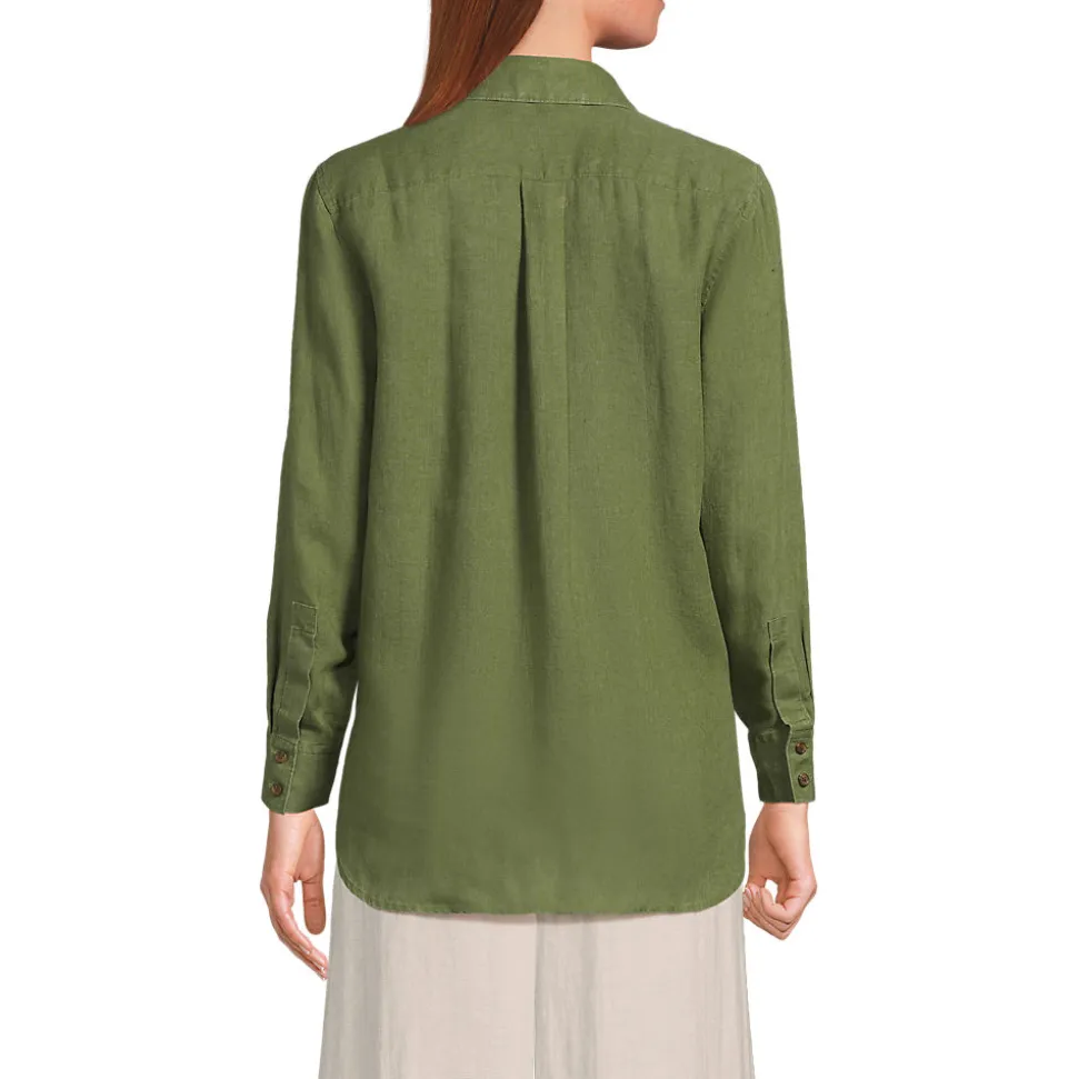 Premium Reinleinen-Bluse für Damen