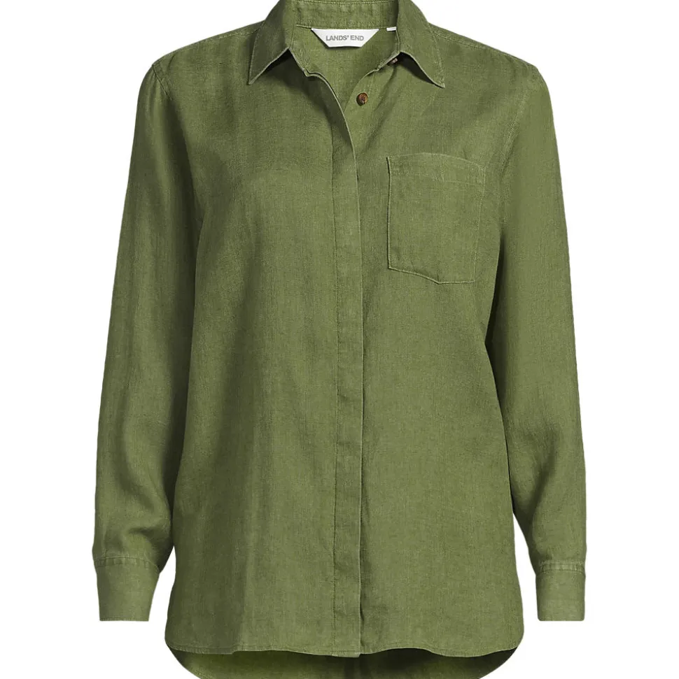 Premium Reinleinen-Bluse für Damen