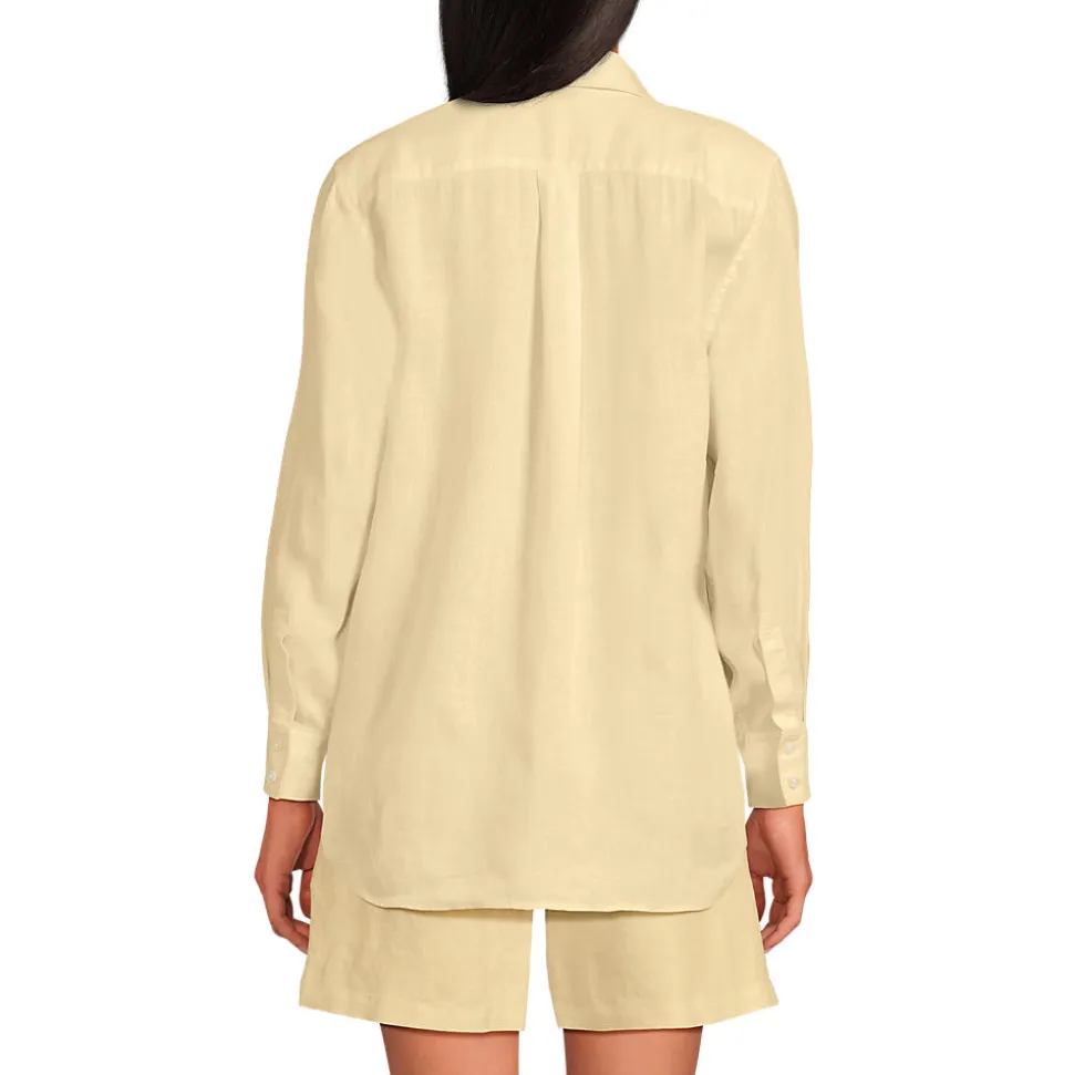 Premium Reinleinen-Bluse für Damen