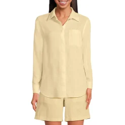 Premium Reinleinen-Bluse für Damen