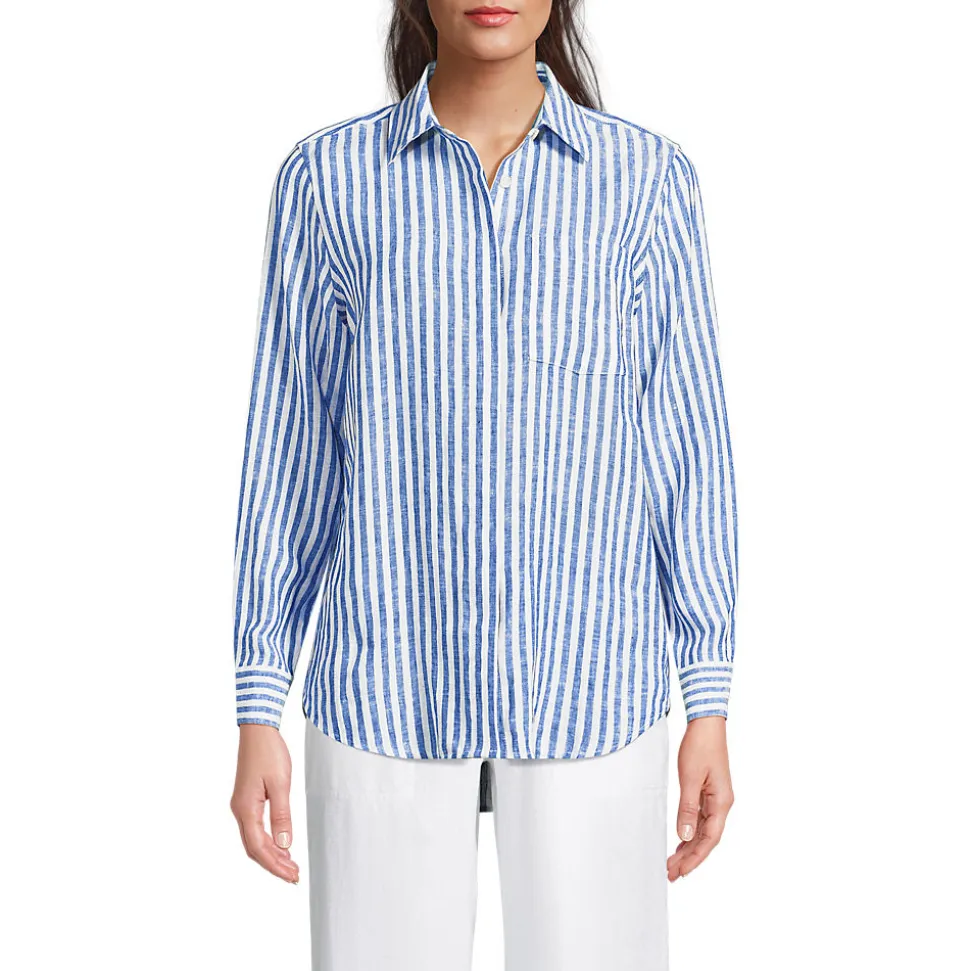 Premium Reinleinen-Bluse für Damen