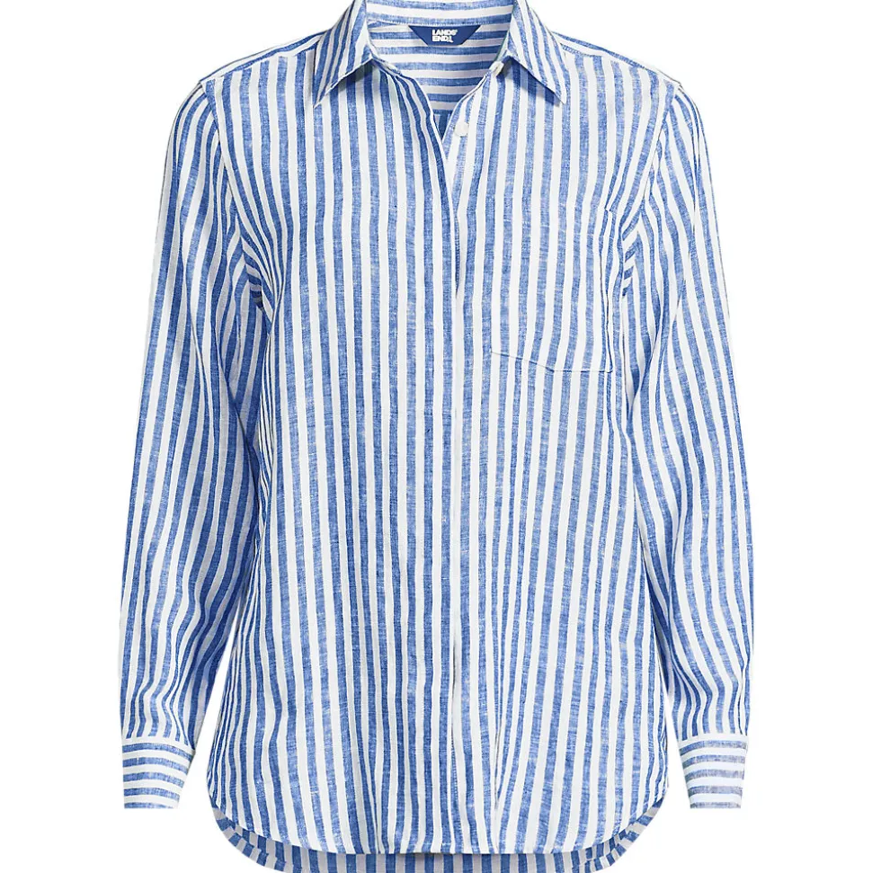 Premium Reinleinen-Bluse für Damen