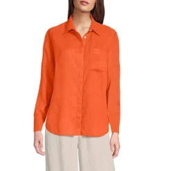 Premium Reinleinen-Bluse für Damen