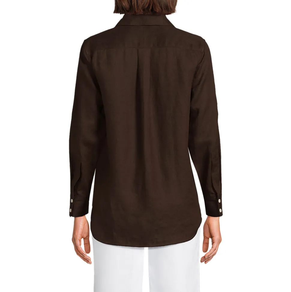 Premium Reinleinen-Bluse für Damen