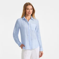 Premium Reinleinen-Bluse für Damen