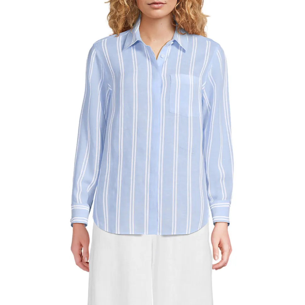 Premium Reinleinen-Bluse für Damen