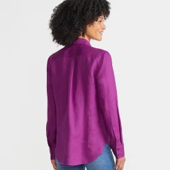 Premium Reinleinen-Bluse für Damen