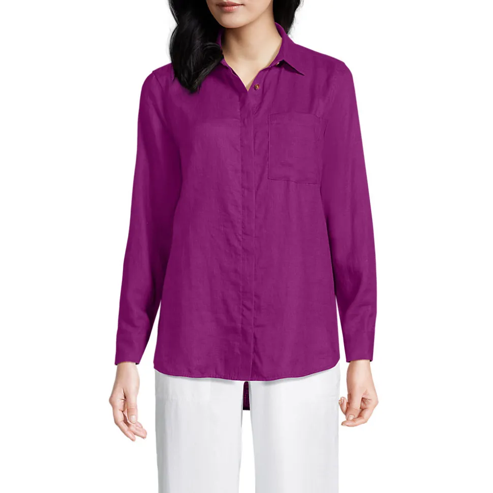Premium Reinleinen-Bluse für Damen