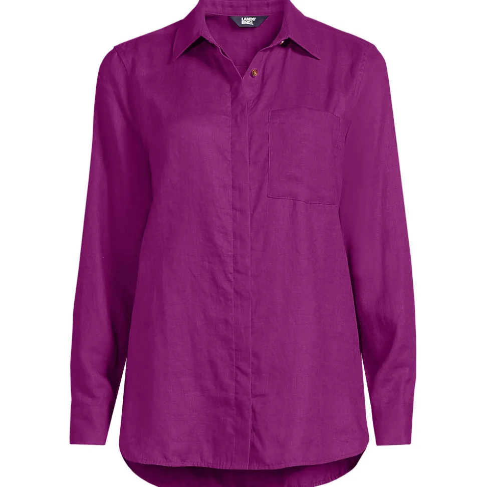 Premium Reinleinen-Bluse für Damen