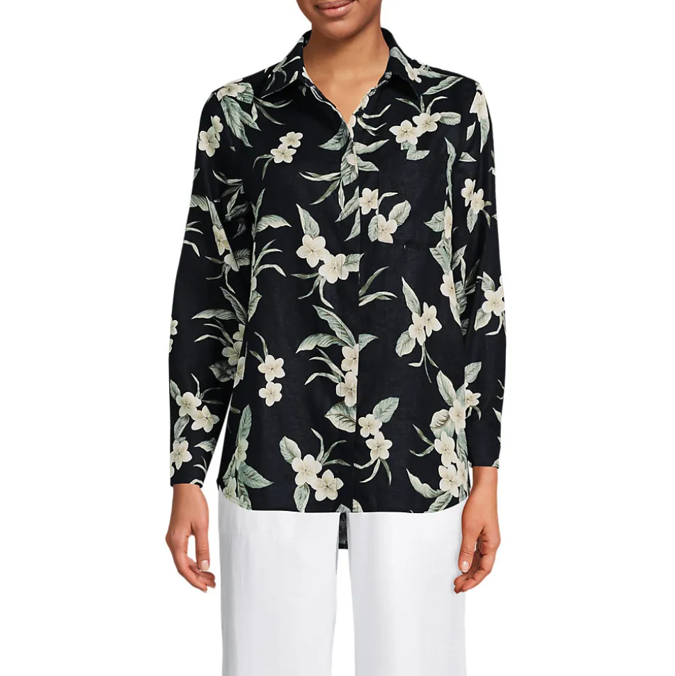 Premium Reinleinen-Bluse für Damen