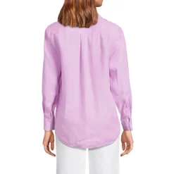 Premium Reinleinen-Bluse für Damen