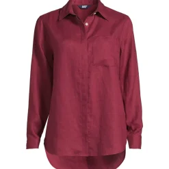 Premium Reinleinen-Bluse für Damen