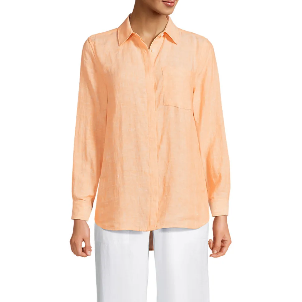 Premium Reinleinen-Bluse für Damen
