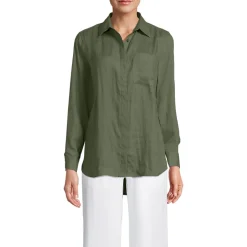 Premium Reinleinen-Bluse für Damen