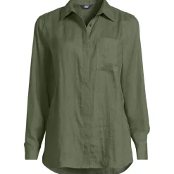 Premium Reinleinen-Bluse für Damen