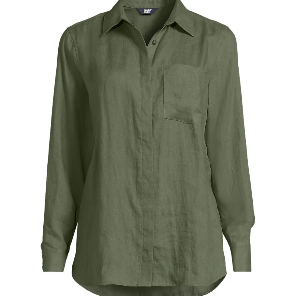 Premium Reinleinen-Bluse für Damen