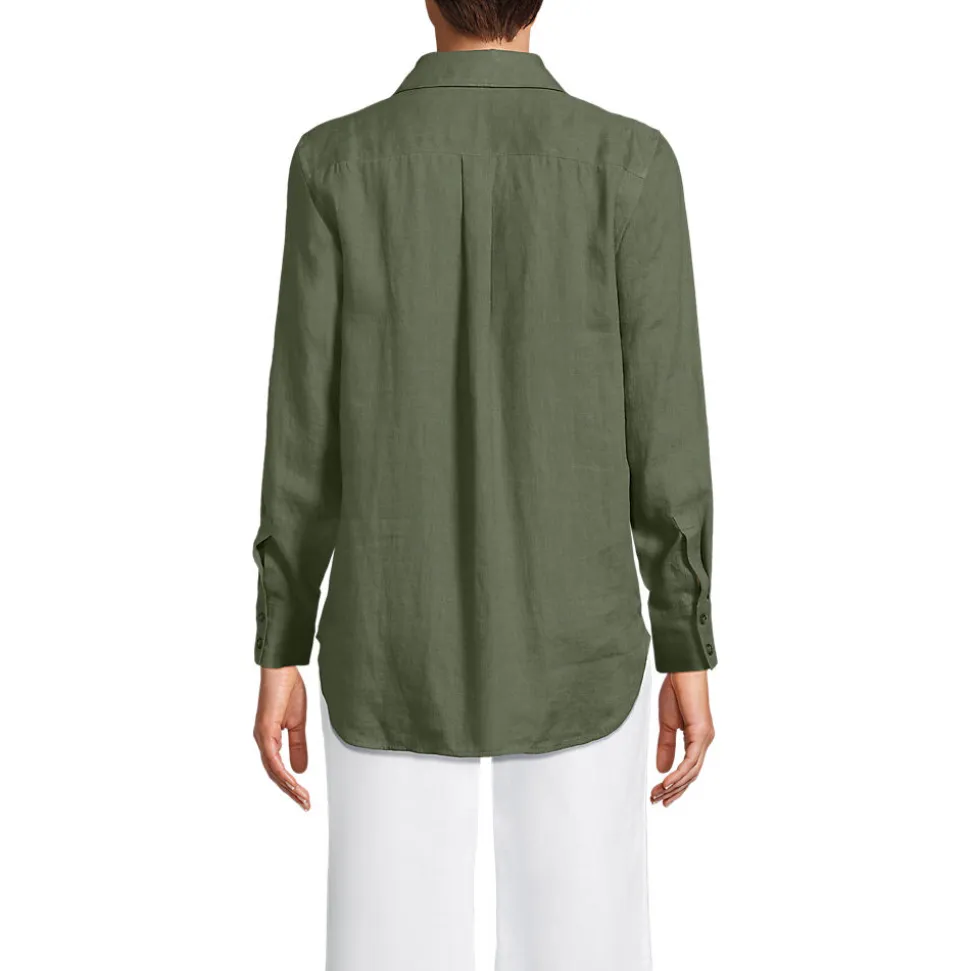 Premium Reinleinen-Bluse für Damen