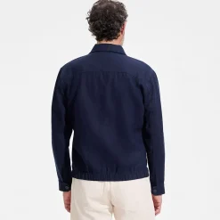 Premium Reinleinen-Bomberjacke