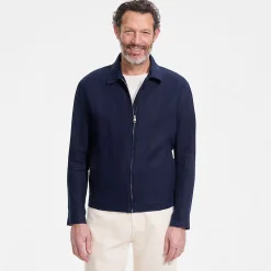 Premium Reinleinen-Bomberjacke