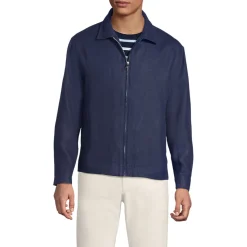 Premium Reinleinen-Bomberjacke